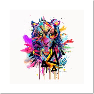 Colorful Lion Posters and Art